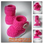 Cute Toddler Unisex Baby Infant Handmade Crochet Knit Colored Cartoon Socks Crib