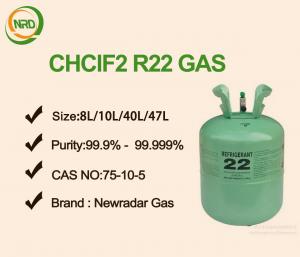 Quality Non Toxic Non Combustible Gas R22 Refrigerant Colorless No Turbid for sale