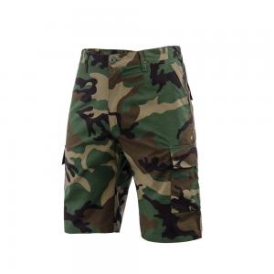 Quality Woven Military Men Tactical Short Pants OEM Waterproof Woodland Camo for sale