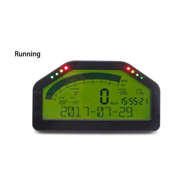 ABS Material Race Car Dashboard Digital LCD Display DO904 6.5 Inch Full Sensor Kit