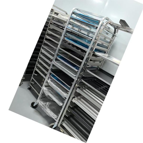 Custom Baking Sheets Trolley Aluminum Alloy Bakery Trolley Bread Tray Sheet Pan Rack