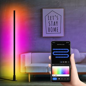 Buy cheap RGB Dimmable Floor Lamp Ambient Light 1.5M Height For Home Decorate from wholesalers