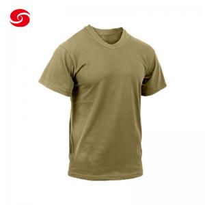 Quality Design Logo Cotton Army Military Tactical Shirt Breathable T Shirt For Men for sale