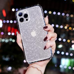 Quality Luxury Glitter Bling Diamond Transparent Soft Phone Case For IPhone 14 13 12 Pro Max 11 XS XR 8 Plus for sale