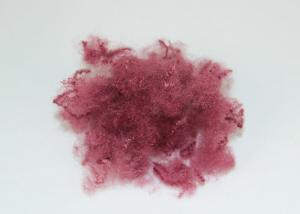 Quality Solid Dark Red PSF Polyester Staple Fibre 12D*64mm For Felt Nonwoven Fabric for sale