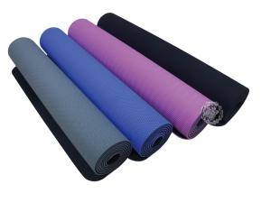 Quality Durable Fitness  Exercise Mat ,Natural Rubber TPE Surface Yoga Sweat Mat Unique Texture for sale