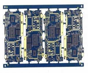 Quality Multilayer Printed Circuit Board 1OZ 4 Layer Multilayer Pcb FR4 TG170 Blue Solder Mask for sale