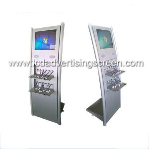 China Floor Stand Lcd Advertising Display Built In Multi Public Mobile Phone Charging Station on sale