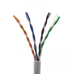 Quality Indoor Outdoor Bulk Cat5 Cable 1000ft 305m 24AWG Solid Pure Bare Copper Wire for sale