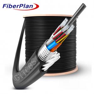China Steel Wire Stranded Figure 8 Aerial 6 Core Armored Fiber Optic Cable GYTC8S on sale