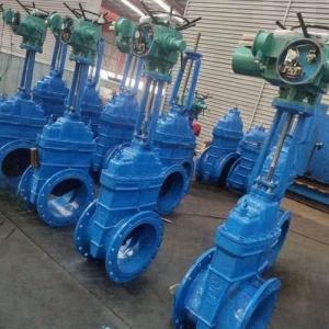 China DN250 PN10 Electric Gate Valve DIN GOST For Water Industrial Usage on sale