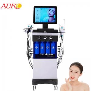 China CE H2O2 Hydrafacial Machine Dermabrasion Ultrasound Skin Scrubber Vibration Cleaning Oxygen Jet Peel Machine on sale