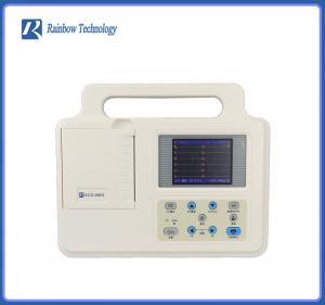Quality 12 Channel ECG Waveforms Portable Medical ECG Machine 3.5 Inch ECG Machine With Leads for sale