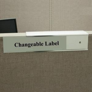 Quality Aluminium Cubicle Name Holder Office Name Plates Custom Size for sale