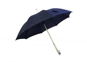 China Adverting Aluminium Umbrella J Handle Rainproof Portable For Women Men on sale