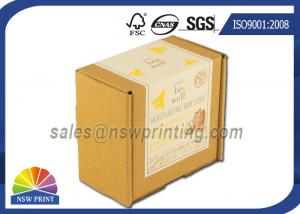 Quality Custom Print Label Corrugated Kraft Mailing Box E Flute Brown Corrugated Mailer for sale