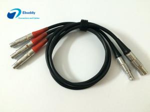 Quality Custom Cable Assembly Service 3 Pin Fischer To 0B 2 Pin Lemo For Bartech / Teradek for sale