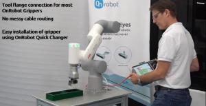 ABB 6 Axis Industrial Robot With OnRobot Electric Gripper Easy Program Packing Electronic Component As Robotic Arm