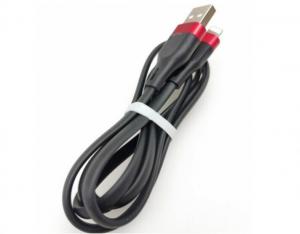 China Black Silicone iPhone USB Data Cable USB Charging Cable For Computer, Mobile Phone, Car, Tablet, Power Bank on sale