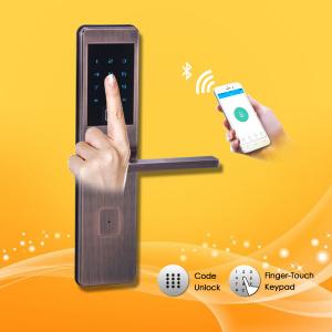 Quality Smart Home Bluetooth Security Door Lock , Fingerprint Scanner Door Entry System for sale