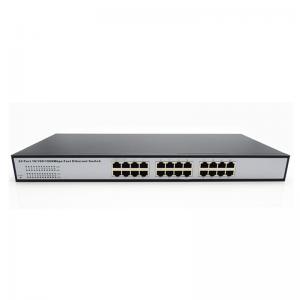 Quality Manual network switch 24 ports 1000M gigabit ethernet switch for IP camera. IP phone for sale