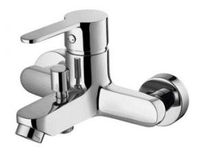Quality OEM Wall Mounted Bath Mixer Taps With Diverter Valve Contemporary for sale
