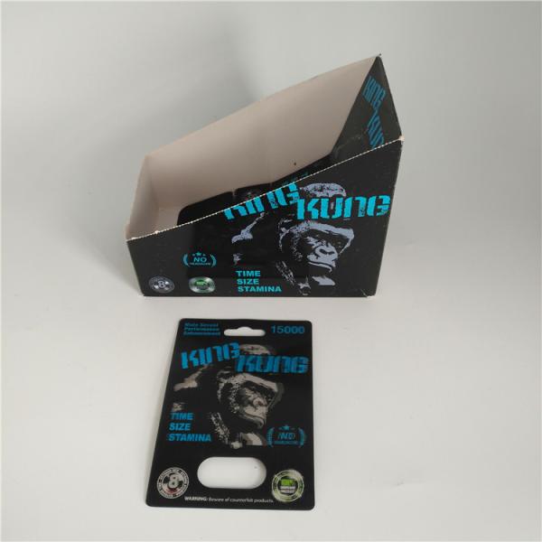Go Rhino Men Enhancement Pill Blister Card Packaging With Rhino Figure Blister Bottle
