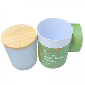 Quality Cardboard Round Tube Packaging Box  For Tea Light Candle Glass Bottle for sale