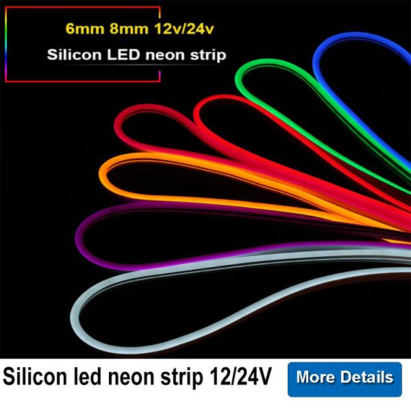 OEM RGB LED Neon Flex Light IP67 Waterproof Silicon PCB Material