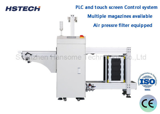 Quality PLC And Touch Screen Control System Durable Designed Structure Automated PCB Unloader Multiple Magazines Available for sale