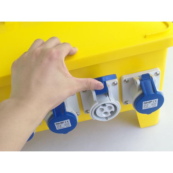 IP68 Waterproof Portable Power Outlet Box , Movable Construction Spider Box