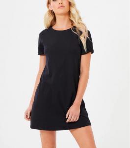 Quality Wholesale crew neck slim fit short sleeve simple blank t-shirt dress for sale