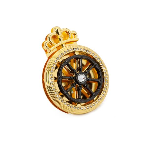 Crown Steering Wheel Clutch Lock Handbag Hardware Purse Accessory