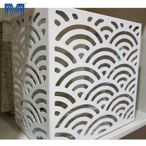 Quality Blade Louver Aluminium Air Conditioner Cover Panel Frame Anti Corrosion for sale