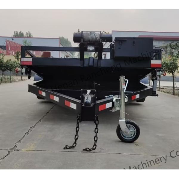 Flatbed Trailer 5000*2200mm Small Electric Trailer For Cargo Transport