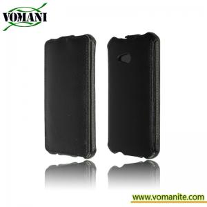 Quality Heat pressing Leather cover Stand Case for HTC ONE M7 for sale