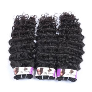 China Black Rose wholesale grade 7A Deep  Wave peruvian virgin human hair on sale