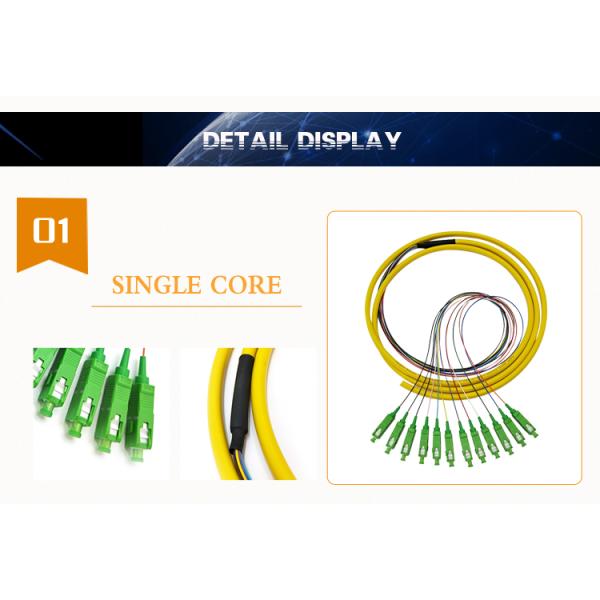 Low Insertion Loss SM SX SC APC 3m Pigtail Fiber Cable