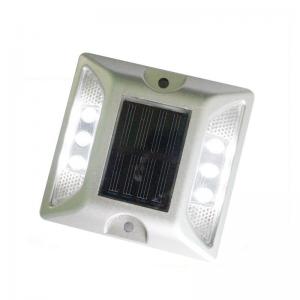 Quality White Solar Powered Road Reflectors 1.2V LED Aluminum Flashing for sale
