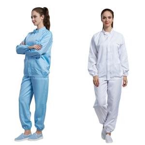 Quality Various Color ESD Safe Smocks Polyester Antistatic Working Clothes for sale
