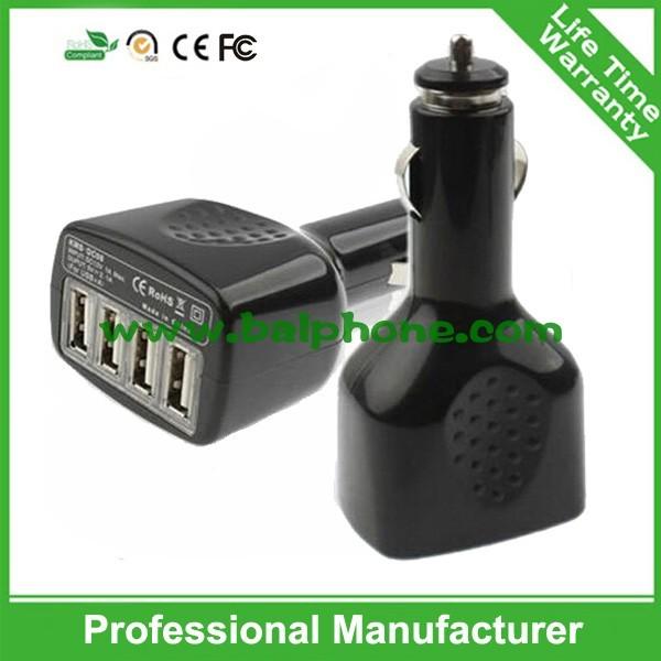 Buy Hot sale 2.1A 4usb ports car charger for iphone for ipad at wholesale prices