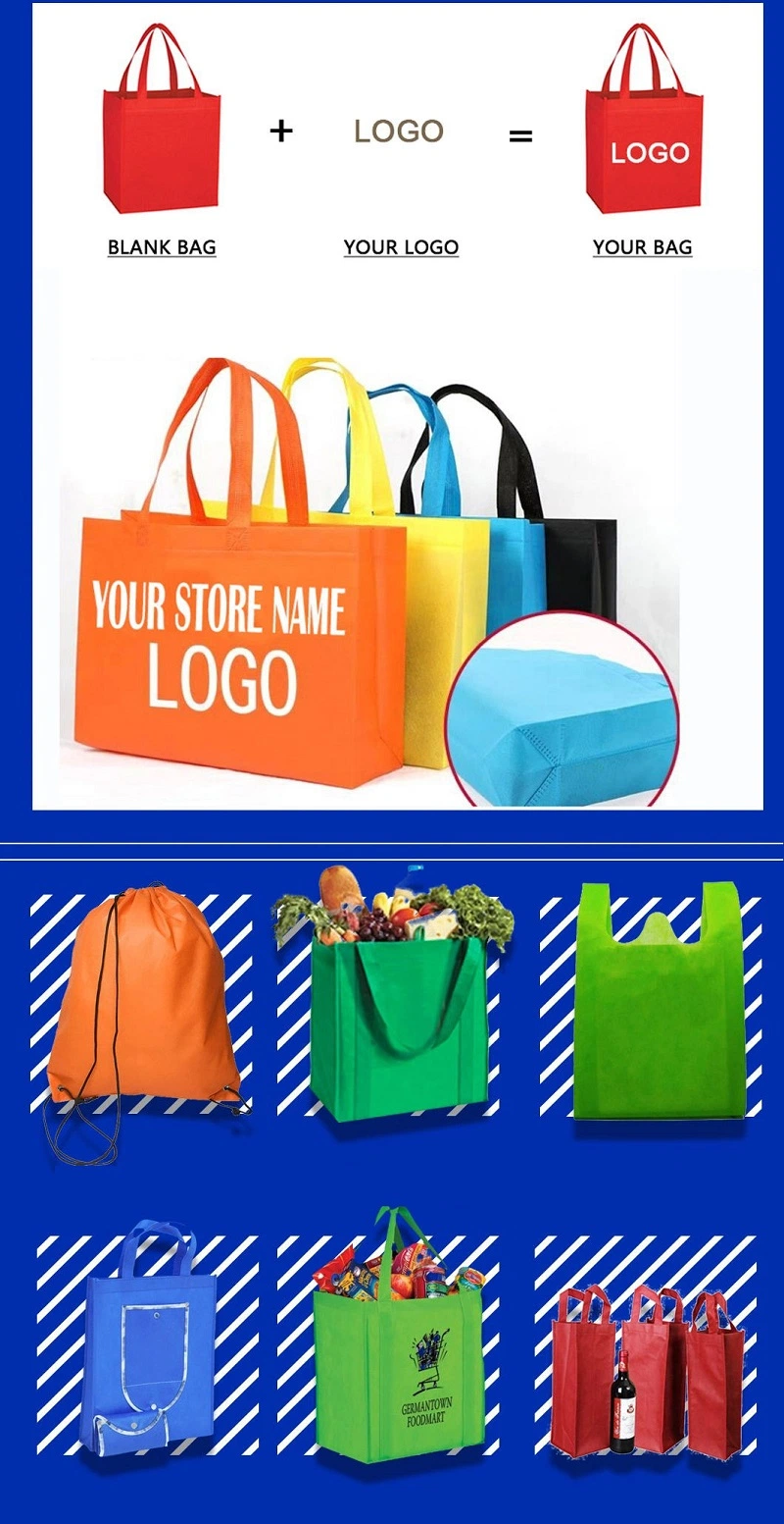 Customizable Promotional Non-Woven Fashion Shopping Tote Bags Non-Woven Bags