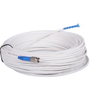 China 100M 1 Core Indoor Outdoor Fiber Optic Cable G657A FRP Steel Wire 8.5kg/km on sale