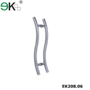 Quality S shape glass pulls sliding patio door handles-EK208.06 for sale
