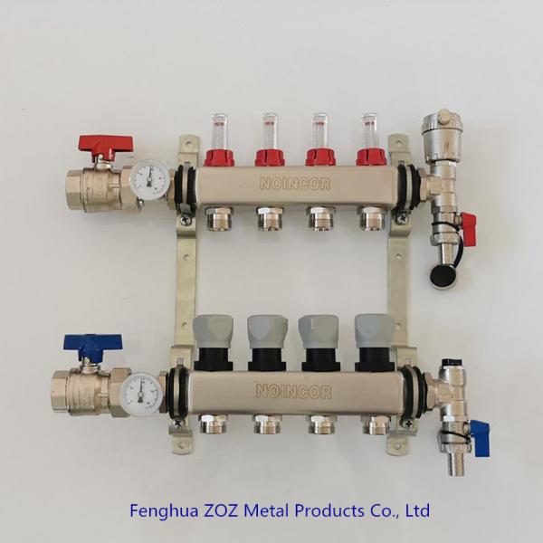 Buy Stainless Steel UFH 4-Port Manifolds for Underfloor Heating systems at wholesale prices