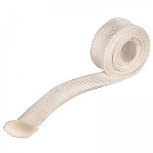 Quality High Temperature Resistant 500c Fiber Glass Braided Insulation Sleeve for sale