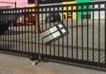 Horizontal Steel Automatic Driveway Gates Remote Control For Industrial Park