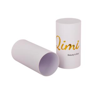 Quality White Hollow Cardboard Paper Tube , Cardboard Cylinder Containers For Bottles Mailing for sale