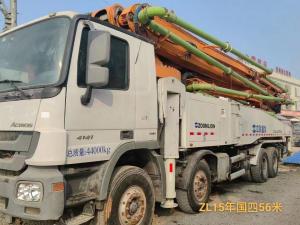 Quality 2015 Zoomlion Used Concrete Pump Truck 56 Meter Remanufactured for sale