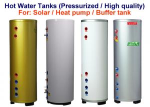 China Pressurised Water Heater Storage Tank , Solar Water Storage Tank Customized Size on sale